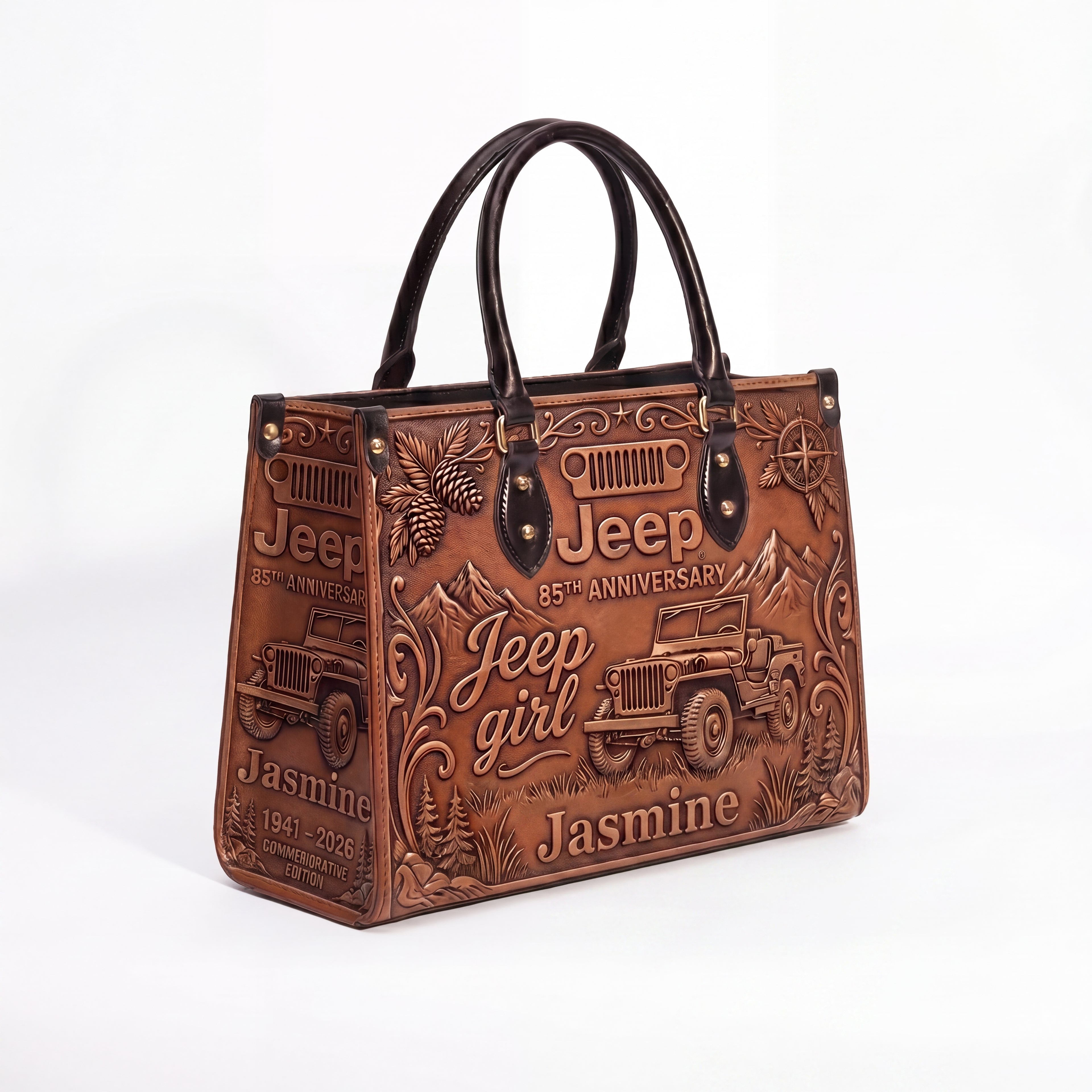 [Free delivery] Jeep 85th Anniversary Personalized Leather Bag + Free Leather Wallet